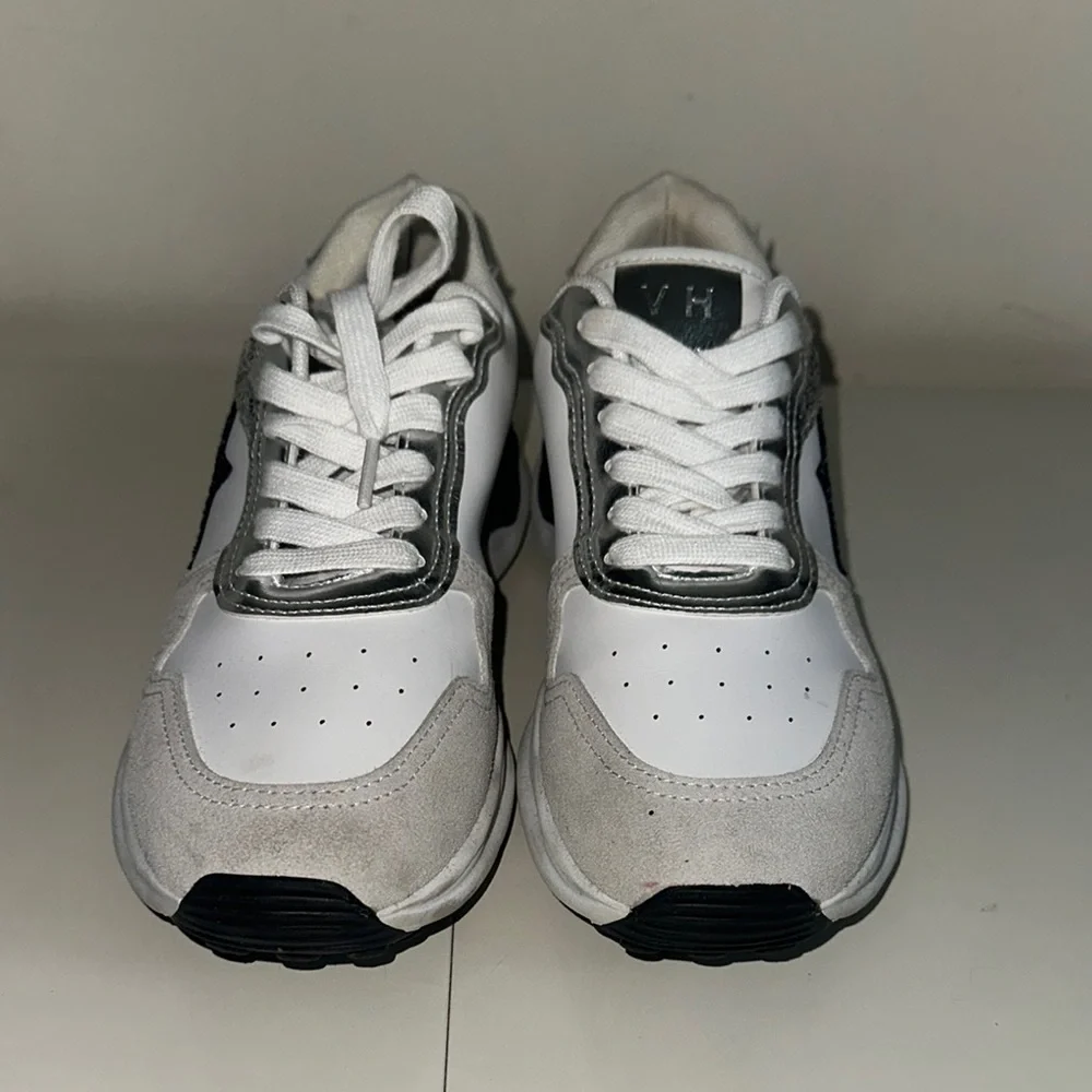 Vintage Havana White Navy and Silver Sneakers - Picture 2 of 6